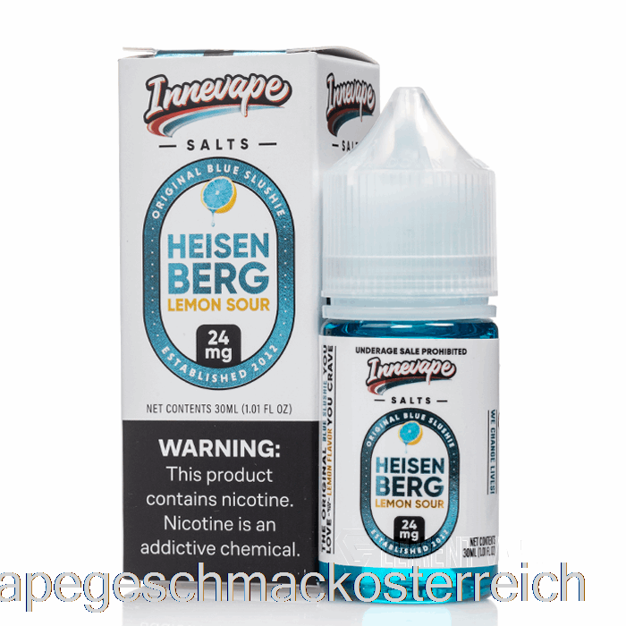 Heisenberg Lemon Sour – Innevape-Salze – 30 Ml, 24 Mg Vape-Geschmack